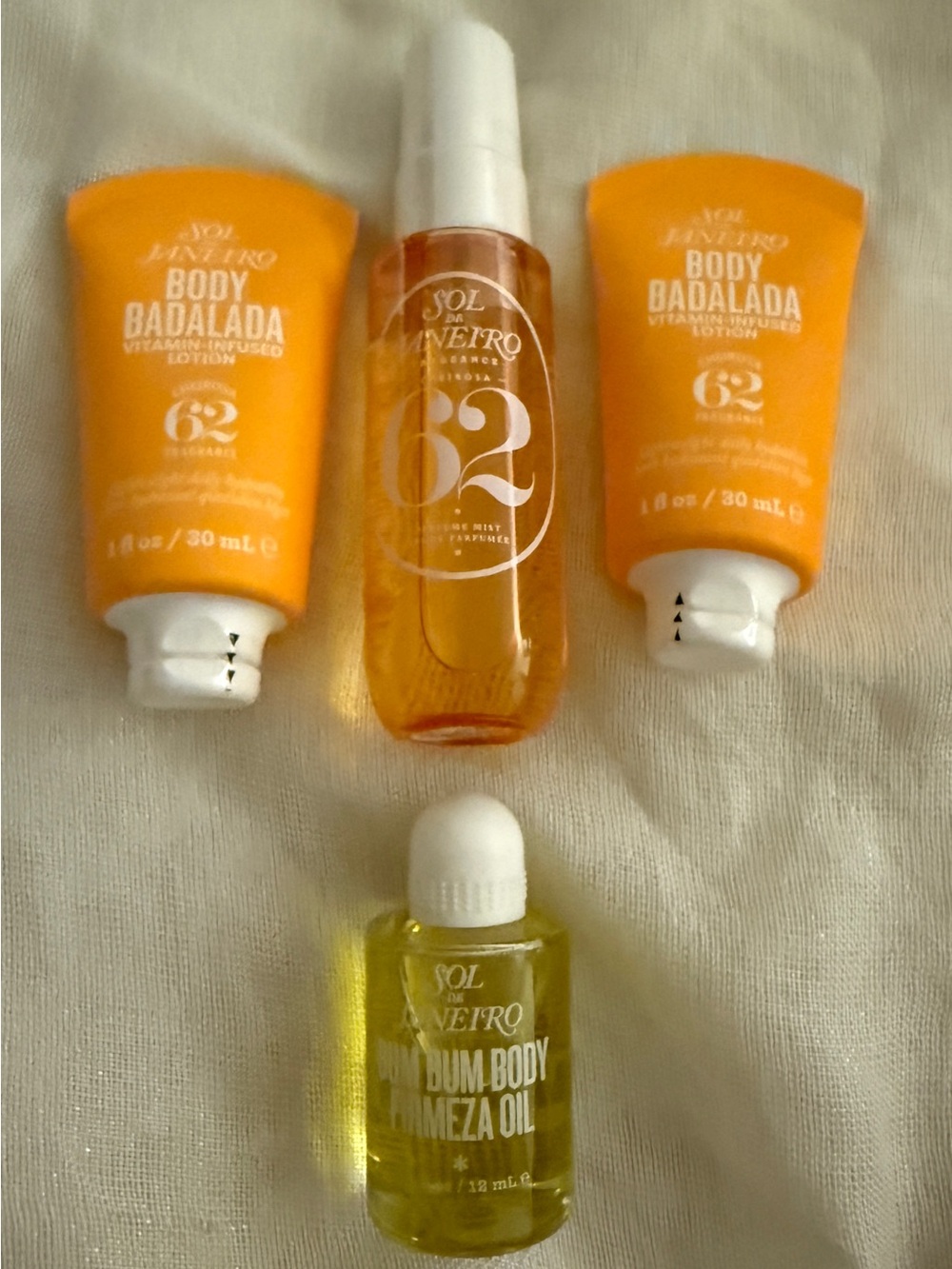 Sol de Janeiro Cheirosa 62 Travel Lot Mist Lotion Firmeza Oil 4pc NEW